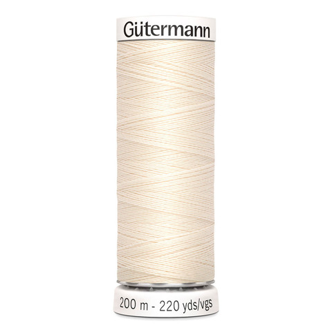 Нить Sew-All 200 м, Gutermann, 802 молочно-бежевый