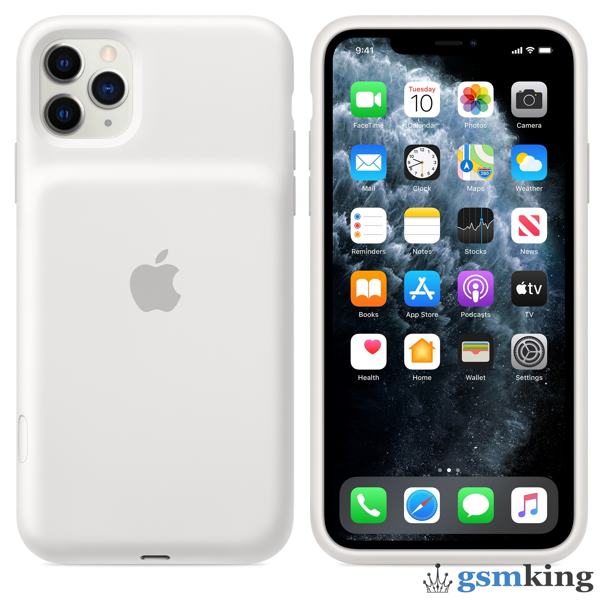 Чехол-аккумулятор Apple Smart Battery Case for iPhone 11 Pro Max White  (Белый) MWVQ2 - цена 0.0 ₽.