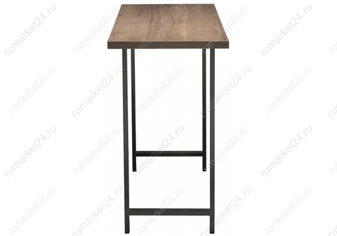 Стол деревянный кухонный, обеденный, для гостиной Консольный столик Пегас дуб велингтон / черный матовый 50*50*89 Черный /Дуб велингтон