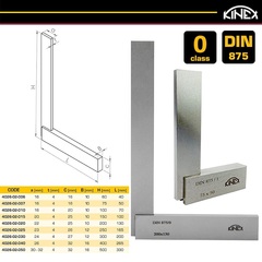 Угольник поверочный 250х165мм кл.0 (УШ- с шир. осн.) DIN875 Kinex 4026-02-025