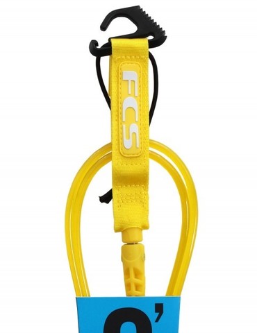 FCS 6' Comp Leash 5.5mm Taxi Cab Yellow