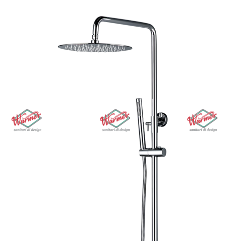 Душевой термостатический комплект Warmer Chrome Line 12D Termo C