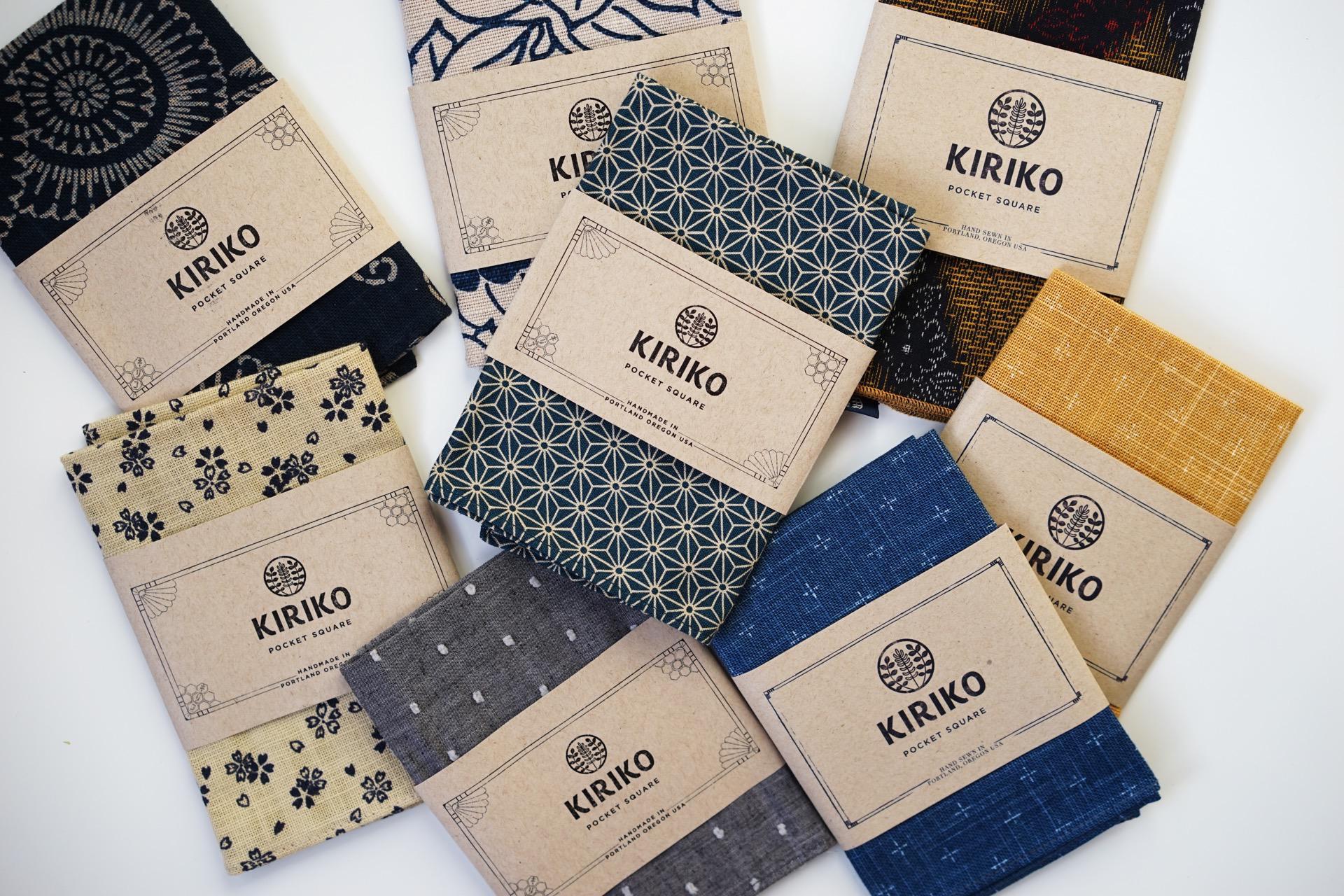 Kiriko Pocket Square Asanoha