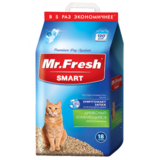 Наполнитель в кошачьих туалеты для короткошерстных кошек Mr. Fresh 18л/8,3 кг