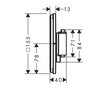Hansgrohe 15572140 HG 15 572 140  ShowerSelect Comfort E Термостат для 2 потребителей, скрытый монтаж, BBR