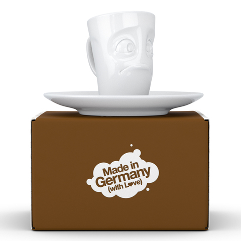 Кофейная чашка с блюдцем 80мл Tassen Buffled белая