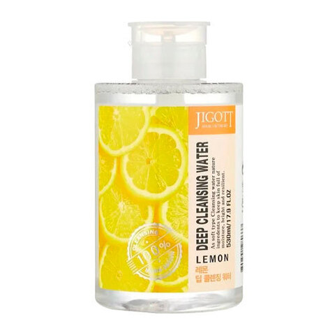 Jigott Lemon Deep Cleansing Water - Жидкость для снятия макияжа лимон