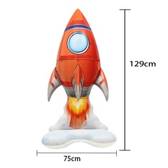 Шар 3D (48''/122 см) Фигура на подставке, Ракета