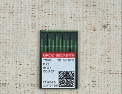 Игла промышленная оверлок трикотаж, 80/12 В27FFG, 10 игл