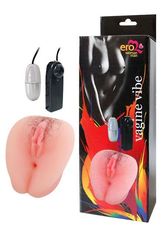 Телесная вибровагина Erowoman-Eroman - 