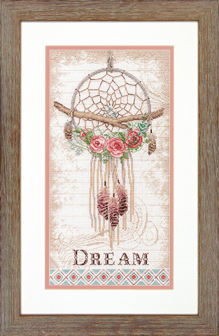 Вид вышивки: Вышивка крестом¶Оригинальное название: Floral Dream Catcher¶Ширина: 20¶Высота: 38¶Произ