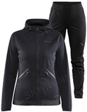 Элитный костюм с капюшоном для бега Craft Glide Hood Black женский