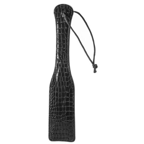 Черная шлепалка с петлёй Croco Paddle - 32 см. - Dream Toys Blaze 21872