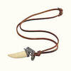 Шнур кожаный Волчий клык -A 8916
