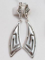 Греция (серьги из серебра)