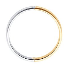 1114085-01 - Обручальное кольцо из комбинированного золота с бриллиантами