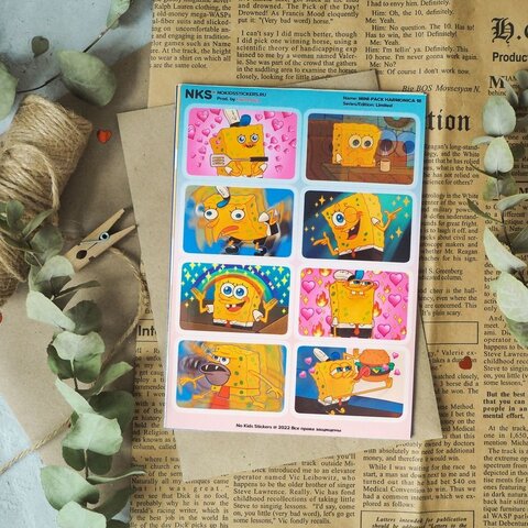 Мини-стикерпак SPONGE BOB