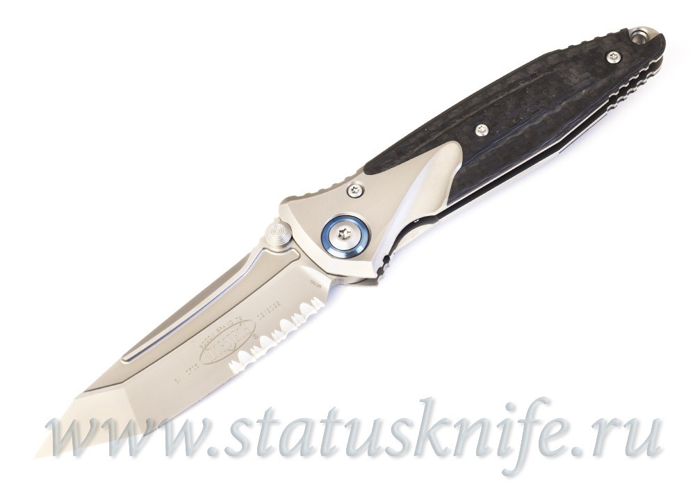 Нож Microtech Socom Bravo 261-8CFTI Partially Serrated Tanto Blue Collar