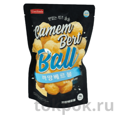 Кукурузные шарики со вкусом сыра Камамбер Camembert Ball, 70 гр
