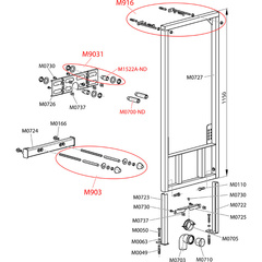 A105/1120 Монтажная рама для биде