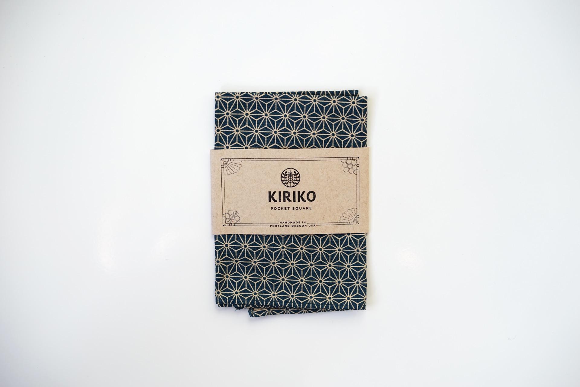 Kiriko Pocket Square Asanoha