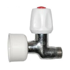 Кран латунный писсуарный МЕТ КП-2, пластиковый маховик, G1/2