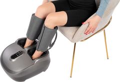Массажер для ног ВИВО со съемными лимфодренажными манжетами Bradex