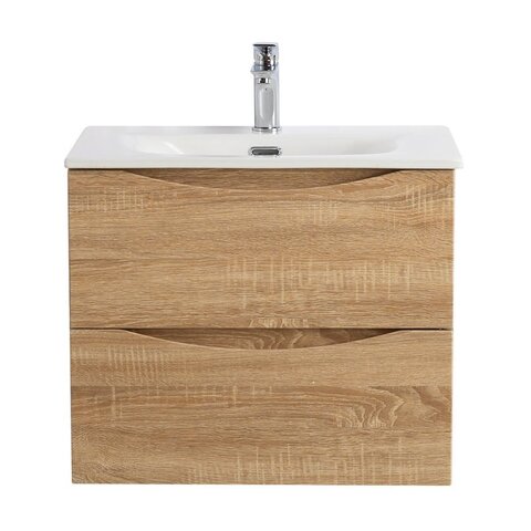 BelBagno MARINO-CER-N-700-2C-SO-WO-P MARINO-CER-N База под раковину подвесная с двумя выкатными ящиками, Rovere Bianco, 696x455x500, MARINO-CER-N-700-2C-SO-WO-P