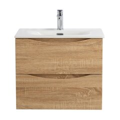 BelBagno MARINO-CER-N-700-2C-SO-WO-P MARINO-CER-N База под раковину подвесная с двумя выкатными ящиками, Rovere Bianco, 696x455x500, MARINO-CER-N-700-2C-SO-WO-P фото