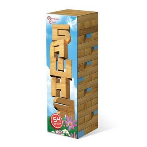 Настольная игра"Башня", 54 детали