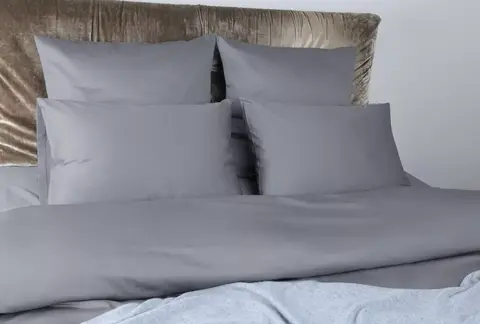 Постельное белье 1.5 спальное Mollen cеребристо-серое