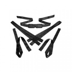 Бондаж Bordeaux 5 Piece Satin Bondage Set, черный