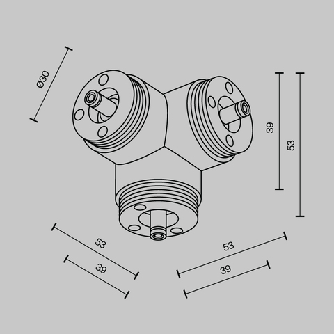 Комплектующие для систем освещения с токоведущими элементами Maytoni Accessories for system shelf CA016TC-B