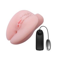 Телесная вибровагина Erowoman-Eroman - 