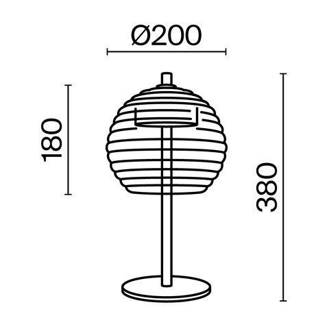 Настольная светодиодная лампа Maytoni Rueca P060TL-L12BSK1