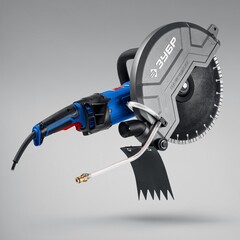 ЗУБР d 355 мм, 2700 Вт, 125 мм, электрический резчик по бетону,Профессионал(РЭУ-2700-355)