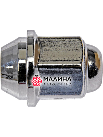 Гайки колесные м12*1.5 высота 34мм ключ 21мм конус хром c металлическим ободком - 20шт для Hyundai, KIA под штамповки с колпаками