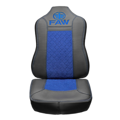 Чехлы FAW J7 (экокожа, черный, синяя вставка)