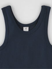 набор майка  для мальчика  К 1182-2уп/льдисто-голубой,глубокий синий