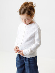 кардиган  для девочки  КВ 30152/ш/белый