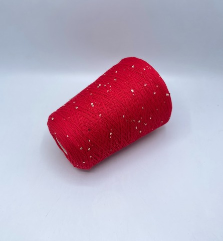 Cariaggi, Antilope paillettes, 420м/100гр. 97% Меринос,3% Полиэстер(пайетка), цвет-Красный(24), 37055