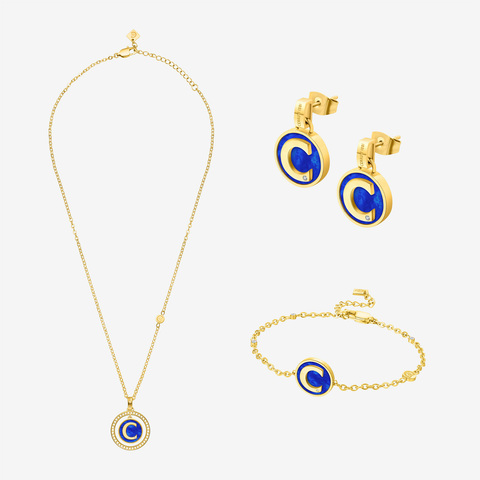 Подарочный комплект CERRUTI 1881: серьги, колье и браслет