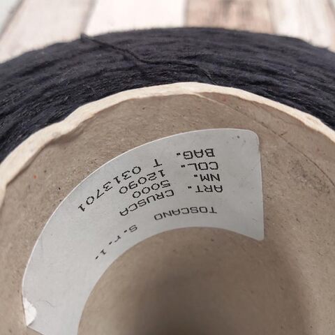 Лен с хлопком фламе TOSCANO CRUSCA 500 черный