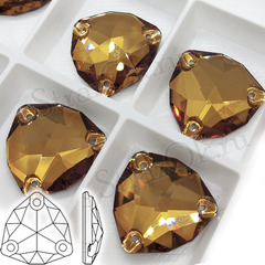 Стразы пришивные купить оптом Trilliant Brandy, Коричневые