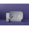 Ceramica Nova Element CN6074L Рукомойник подвесной прямоугольный с отверстием под смеситель (чаша слева, отверстие под смеситель справа), 40.3x24.9, цвет: белый