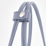 Сумка Саломея 2038 гладкий серо-голубой