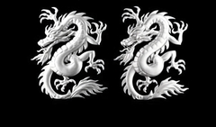 Силиконовый молд № 0282 Китайский дракон -левый