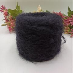 Бобинная пряжа мохер Wig от Millefili S.p.A 360м/100гр Черный 126гр