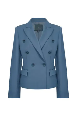 Блейзер двубортный укороченный