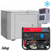 Бензиновый генератор в зимнем кожухе с блоком АВР Fubag BS 8500 A ES DUPLEX/1200SCW RAL 7035 — фото 1